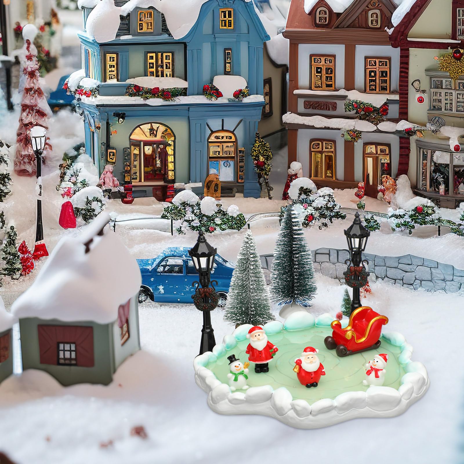 Amazon.co.jp: Cinnvoice 7インチ ライト付きクリスマスビレッジ